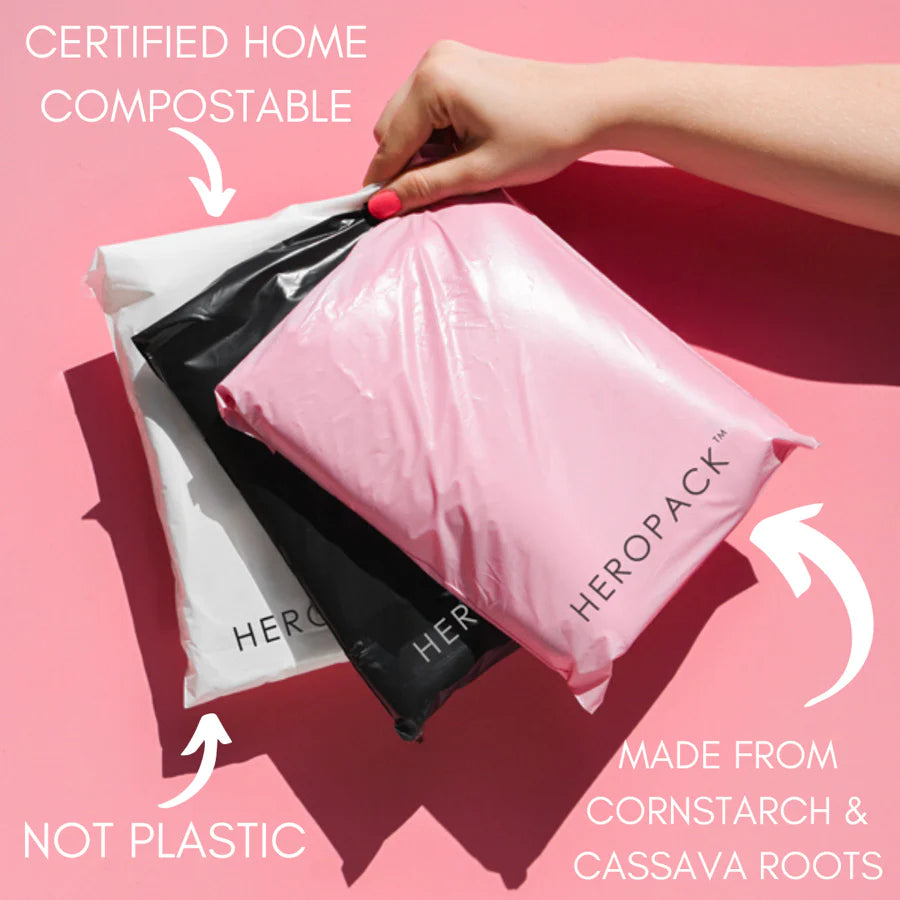 Australian Certified Home Compostable Shipping parcel bag and Eco labels - Poppin Socks